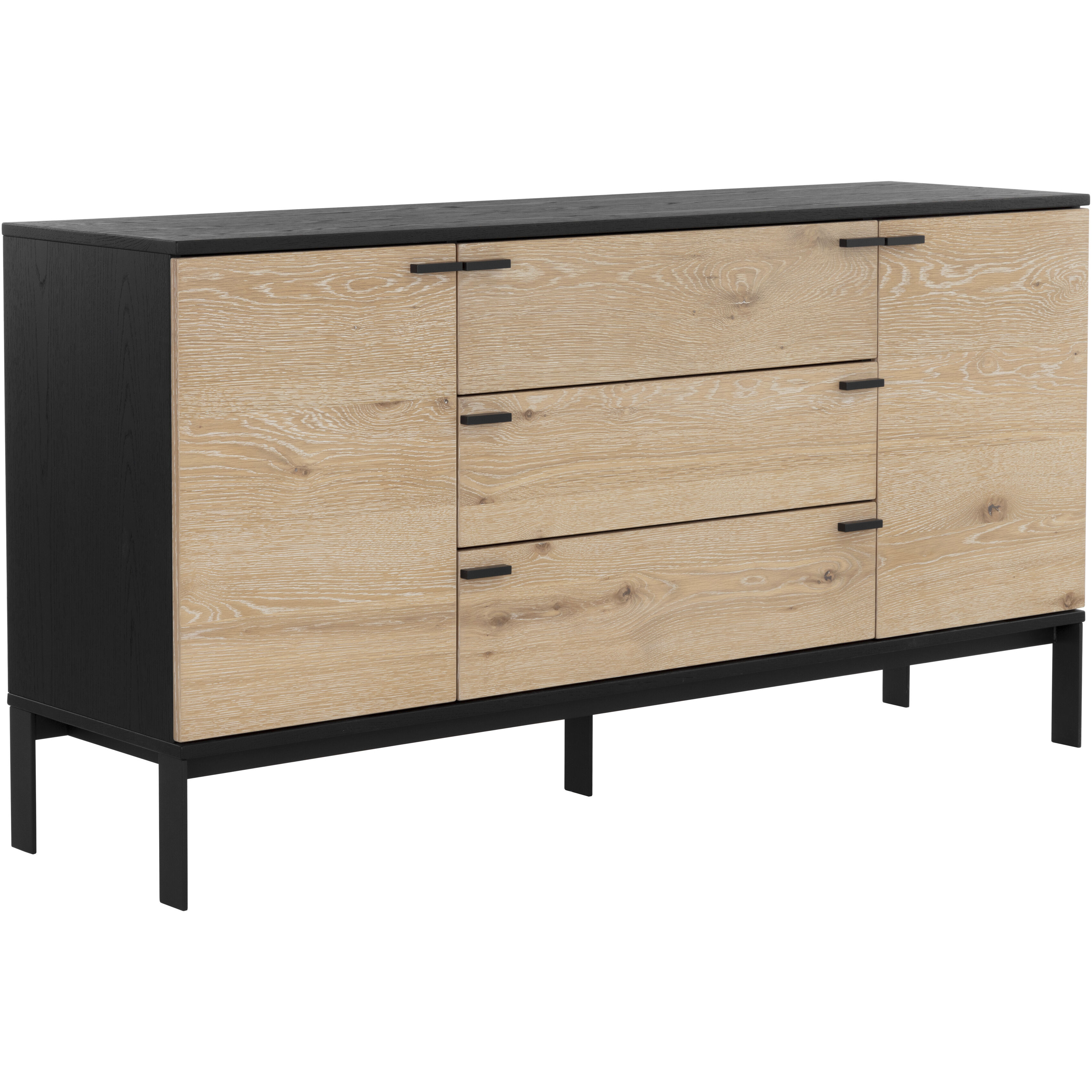 Rosso 66.5 X 18 inch Black / Brown / Matte Black Sideboard, Medium